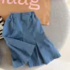 Roupas infantis Huzhou Zhili, calças pantalona de sino infantis estilo coreano para outono e primavera, calças de nove pontos, calças casuais para meninas 7530