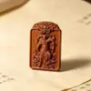 Madera de Azufaifo Thunderstruck 46 Talismán de Paz Zhao Gongming Gran Emperador Zhenwu Juguete Cultural de Madera Colgante con Tallado Exquisito Amuleto Cuerda para Llevar Envío