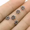 7X7Mm 0.2g Prata Antiga Atacado DIY Liga Acessórios de Joias Contas Espaçadoras Espaçador Espaçador Contas Espaçadoras