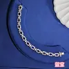 Novo Bracelete S925 Prata Corte Esmeralda Paraíba para Mulheres, Joia de Diamante de Alto Carbono Retrô Exquisita de Luxo Leve Atacado