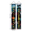 Produtos Novos Transfronteiriços Couplets de Natal Bandeiras de Tecido Penduradas para Festas Decorações de Festa de Natal Cortinas de Porta Bandeiras Penduradas