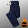 Calças Casuais Masculinas Novas de Perna Reta com Caimento Solto Tamanho Grande Outono e Inverno Veludo Cotelê Esportivas