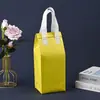 Bolsa Térmica Gruesa para Llevar No Tejida Papel de Aluminio Catering Frío Comida Rápida Té de Leche Pastel Bolsa de Mano Desechable Personalización