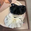 Pinza para el Cabello de Encaje con Lazo de Alta Gama, Nueva Tendencia para Mujer, Súper de Hada, Fresca y Delicada, Pinza Superior para la Parte Trasera de la Cabeza, Accesorio para el Cabello de Boutique