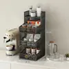 Estante Organizador de Bocadillos de Escritorio Estante de Almacenamiento para Sala de Estar Mesa de Comedor Mesa de Comida Artefacto de Almacenamiento Estante de Almacenamiento en Capas para Mesa de Cocina
