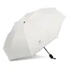 Paraguas plegable doble para hombre y mujer, tamaño grande, doble uso para lluvia y sol, en stock, logo publicitario imprimible, paraguas de puesto invertido, regalo
