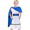 Disfraz de Zeus de la Antigua Grecia Romano para Halloween Día del Niño Performance Cosplay Set de Príncipe y Princesa con Tocado