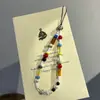 Cadena para Teléfono Móvil Ins Colorida Original Cordón Hecho a Mano con Cuentas Colgante de Cámara Ccd Nuevo Estilo Popular de Nicho Lindo