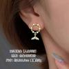 Aretes de Tuerca Exquisitos de Nicho de Flores Geométricas de Lujo Ligero Super de Cuento de Hadas Estilo Coreano y Japonés para Niñas, Aretes de Estudiante Dulces y Elegantes