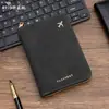 Nova bolsa de passaporte de viagem moda europeia e americana, grande capacidade, anti-scan RFID, slot para vários cartões, bolsa de documentos multi-funcional portátil
