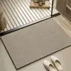 Alfombrilla de Piso para Baño Simple Francesa Absorbente de Agua para Inodoro Secado Rápido Alfombrilla de Entrada Hogar Baño Diatomeas Antideslizante En Stock