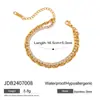 Pulsera Wanxing Estilo Francés Ins con Circonita, Exquisita Joyería de Diseño Nicho para Celebridades de Internet, Pulsera de Acero Inoxidable Acero de Titanio al por Mayor