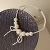 Collar Pequeño de Lazo Estilo Francés, Lujo Ligero, Diseño Sencillo, Versátil, Delicado, Moderno, Alto Valor Estético, Cadena para Clavícula para Mujer