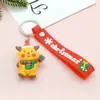 1067 # Chaveiro Criativo de Natal em Desenho Animado, Papai Noel Fofo, Boneco de Neve, Rena, Pingente de Árvore de Natal, Pequeno Presente