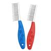 Pente de um lado para animais de estimação, produtos para cães, pente reto, longo e curto, dentes, agulha de aço, pente de cabelo longo, nó aberto, produtos para animais de estimação