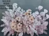 Flor de Boda Creativa Fila de Flores Rosas de Boda Arreglo Floral de Piso Salón de Bodas Decoración de Arte Floral Terminada