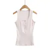 Atacado de Roupas Femininas Transfronteiriças Estilo Europeu e Americano Primavera 2026 Novo Top Slim de Alcinha com Colete Casual por Baixo