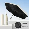 Parche de Memoria Negro Ultra Ligero, Sin Plegado, Paraguas Fácil de Doblar, Paraguas Totalmente Automático para Sol y Lluvia, Paraguas de Protección Solar y Sombrilla
