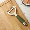 Pelador de acero inoxidable para cocina doméstica, pelador de frutas, pelador de zanahorias, rallador, raspador