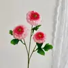 Flores de Peonía Artificiales para Hogar Sala de Estar Mesa de Comedor Arreglo Floral Salón de Bodas Decoración Floral