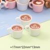 Simulación Grano de Café Resina Juego de Comida DIY Decoración de Escritorio de Coche Carcasa de Teléfono Móvil Máquina Expendedora Juguete para Niños Llavero