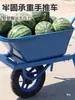 Carretilla de volquete de plataforma de una rueda para el hogar, agrícola, de jardín, para transporte de lodo y arena, carretilla de mano de una rueda