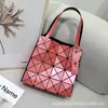Bolso Original Japonés Acolchado Geométrico de Diamantes Nuevo Bolso de Hombro Cuadrado Grande en Forma de Diamante Estilo Commuter para Mujer