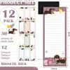 Bloco de Notas Magnético de Animal de Desenho Animado Transfronteiriço Lista de Tarefas Fofo Planejador Estudantil Ímã de Geladeira Não Grudante Personalizável