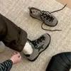 Zapatos Deportivos Casuales Shougu SHOUGU de Piel Genuina con Estrella, Zapatos de Entrenamiento Alemanes para Mujer, Nuevo Color Otoño 2026, con Cordones