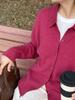 Además, Selecciona Cuidadosamente Cardigan de Lana 100% Liso con Cuello Polo para Mujer, Sencillo y Versátil, con Cuello Solapa y Mangas Largas de Punto