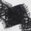 Ribete de Encaje Suave Negro Clásico Tanglong No Elástico para Pestañas, Ribete Decorativo de Encaje para Lencería DIY