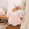 Macacão de bebê estilo Mori de verão roupas de verão de manga curta body justo para bebê roupas de engatinhar para bebê e criança pequena