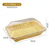 A prueba de caídas juego completo acrílico con tapa cesta de frutas tejida a mano cesta de pan cesta de almacenamiento de bocadillos exhibición de supermercado