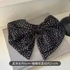 Pinza de Lazo con Lunares Coreana para Mujer Otoño e Invierno Pinza de Tiburón de Alta Gama en la Parte Posterior de la Cabeza Pinza para Cabello Semirrecogido