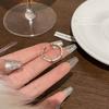 Coreia do Sul Nova gota de esmalte Super Flash zircão anel feminino ins moda aberto ajustável dieta dedo anel Internet celebridade mesmo estilo anel
