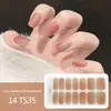 Adesivos para Manicure em Gel Sem Luz de 14 Dedos Popular na Temu Transfronteiriça Adesivos de Unha à Prova d'Água de Longa Duração