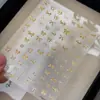 Adesivos para Nail Art Padrão Formiga Adesivos para Unhas Laço Luxo Leve Exquisite Estilo Chanel Decorações de Unhas Fábrica de Origem Yt8637