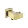 Soporte de pared empotrado oculto de cobre puro para ducha de mano, soporte para rociador de mano, juego de accesorios de asiento de pared, fabricante