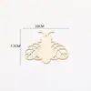 Decoración de Pieza de Madera Pintada a Mano Graffiti DIY Infantil de Pascua Colgante de Abejas Arcoíris Artesanías de Madera Adornos para Colgar en Casa
