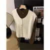 Suéter de Cuello Redondo, Chaleco Tejido Estilo Pequeño Fragante, Nuevo Estilo Otoño e Invierno para Mujer, Chaleco Superior de Capa Suelto y Versátil