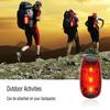 Mini luz de advertencia multifuncional para exteriores transfronteriza, luz trasera para bicicleta, luz para mochila, luz para casco, luz de advertencia para correr