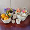 Cesta pequeña de bambú tejida a mano artesanía flor decorativa cesta de flores DIY mini cesta de bambú 3-11cm