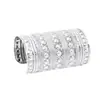 Pulsera Ancha Dorada Alienígena Dunhuang para Mujer Estilo Étnico Bohemio Pulsera de Brazo Pulsera Dai Joyería India Europea y Americana
