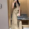 Conjunto Elegante de Chaleco y Falda de Pierna Ancha para Mujer, Estilo Nuevo Verano 2026, con Bolsillos Irregulares y Puntadas de Línea