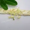 DIY handmade joias hairpin material atacado 35 * 39mm fino ramo acessórios de cabelo cocar joias acessórios de latão