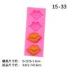 Lip Set Silicone Molde DIY Baking Chocolate Flip Açúcar Decoração Acessórios Clay Gypsum Gel Drop Hand-made