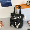 Mochila Escolar Fofa de Grande Capacidade para Alunos do Ensino Fundamental II e Médio, Mochila Casual Versátil, Bolsa Doce para o Dia a Dia, Bolsa para Aulas de Reforço