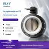 Válvula borboleta de flange selada em PTFE direto da fábrica D341F-16 válvula borboleta de PTFE de linha central água da torneira química municipal