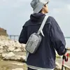 Bolsa de Peito Masculina Moda Coreana Transfronteiriça Grande Capacidade Cordão Simples Ombro Transversal Bolsa para Esportes ao Ar Livre Bolsa de Cintura para Celular