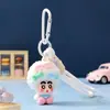 Llavero Colgante de Gatito Negro Flocado Lindo, Figura de Gato de Moda, Llavero para Mochila, Regalo de Máquina de Peluches